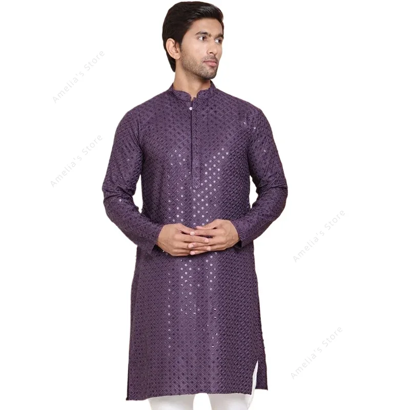 Kurta Men Cotton - Indyjska męska tunika Kurta Bawełniana lekka