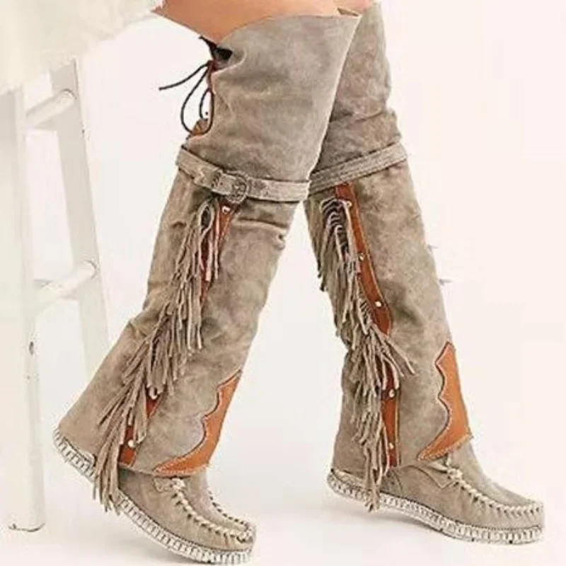 Ethnic Fashion Women - Modne botki damskie w stylu bohemy