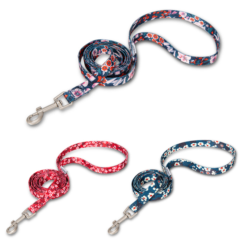 Ethnic Fashion Walk - Winhyepet Floral Print Pet Leash 120CM