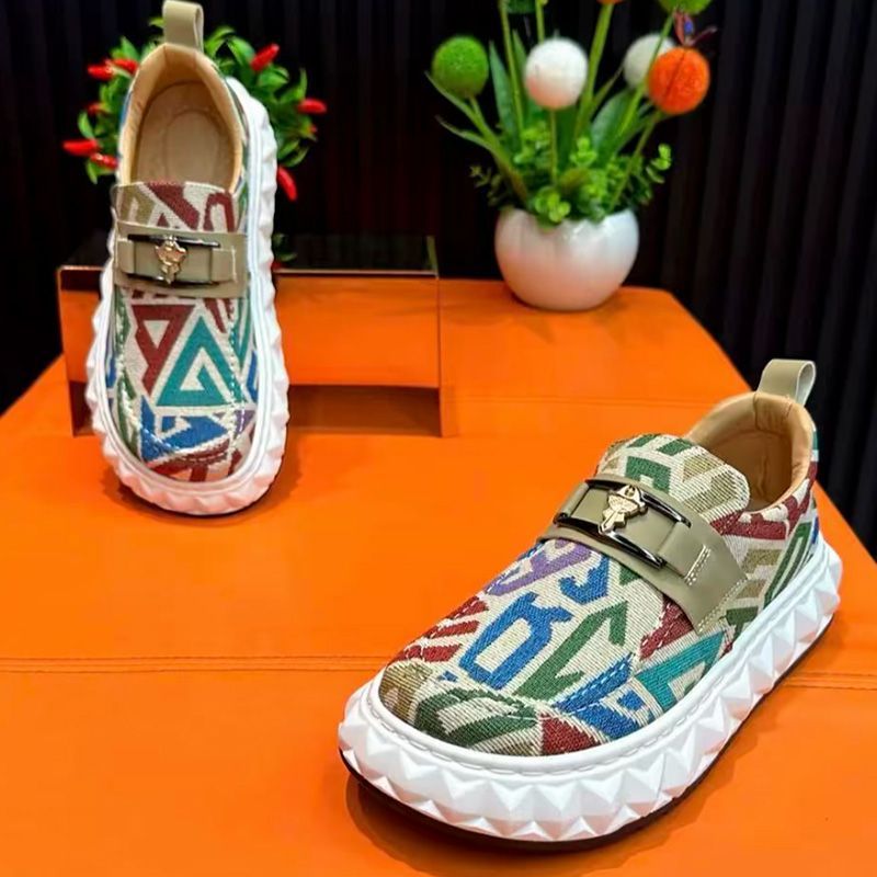 Ethnic Fashion Walk - Męskie buty z etnicznymi wzorami, buty