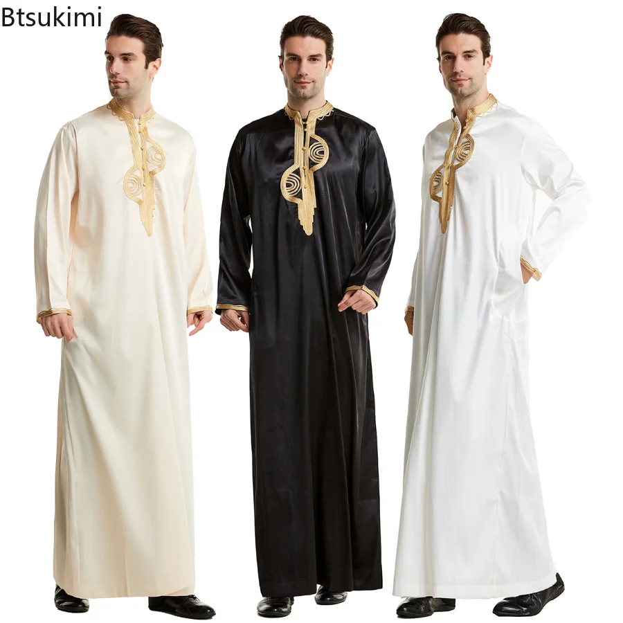 Kurta Men Cotton - Muzułmańska odzież męska Kaftan Szaty Długie