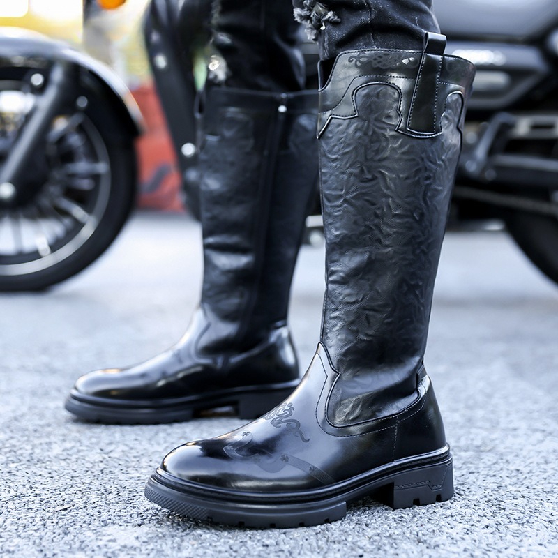 Ethnic Fashion Men - Męskie buty do połowy łydki, wysokiej