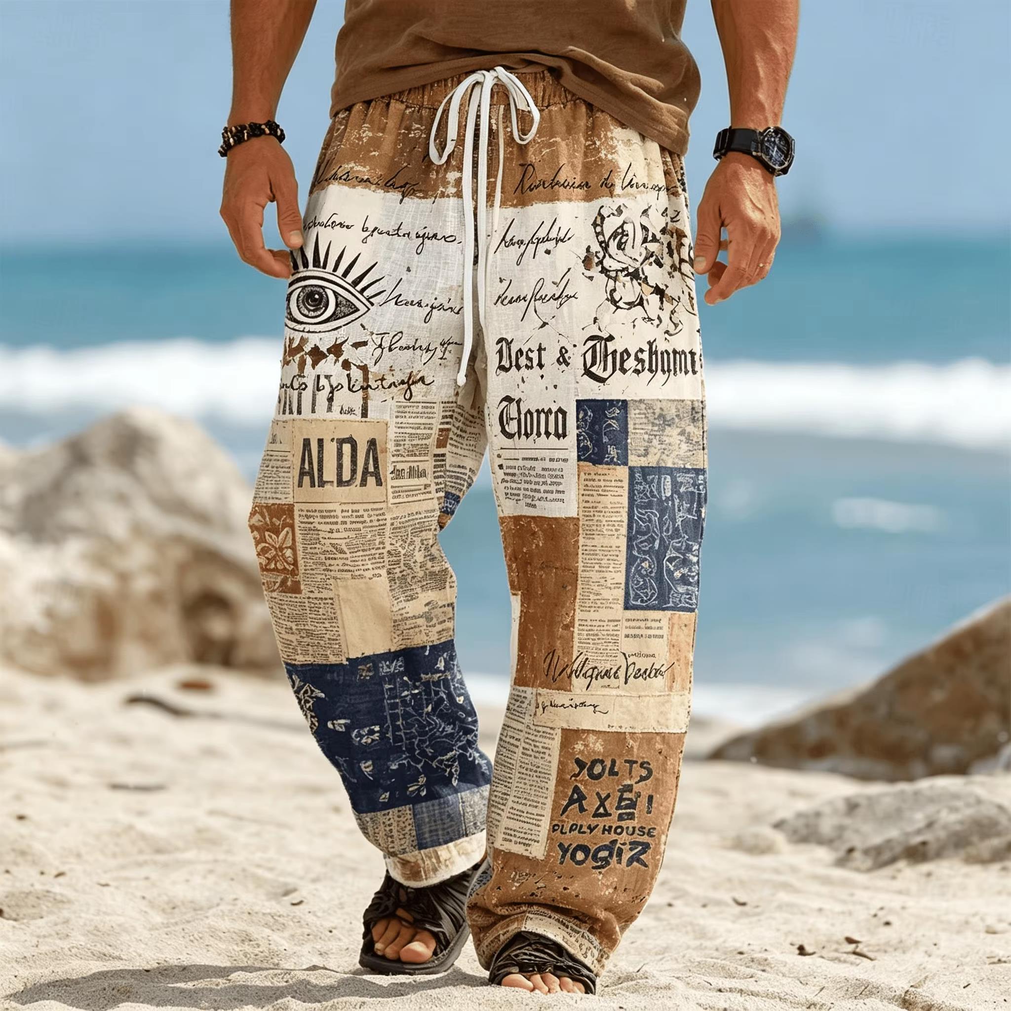 Ethnic Fashion Men - Letnia moda, nowy styl bohemy, etniczne