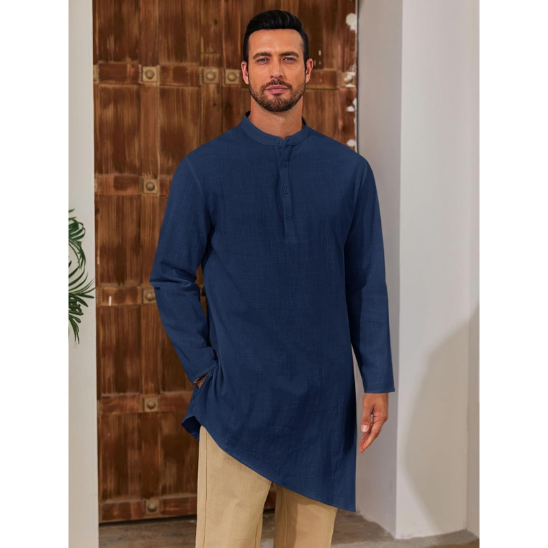 Męski kaftan szata thobe baweł – Kurta Men Cotton recenzja i cena