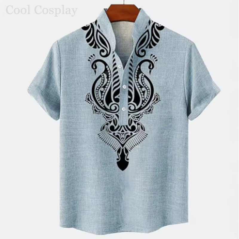 Męskie koszulki retro Henley z – Ethnic Fashion Men recenzja i cena