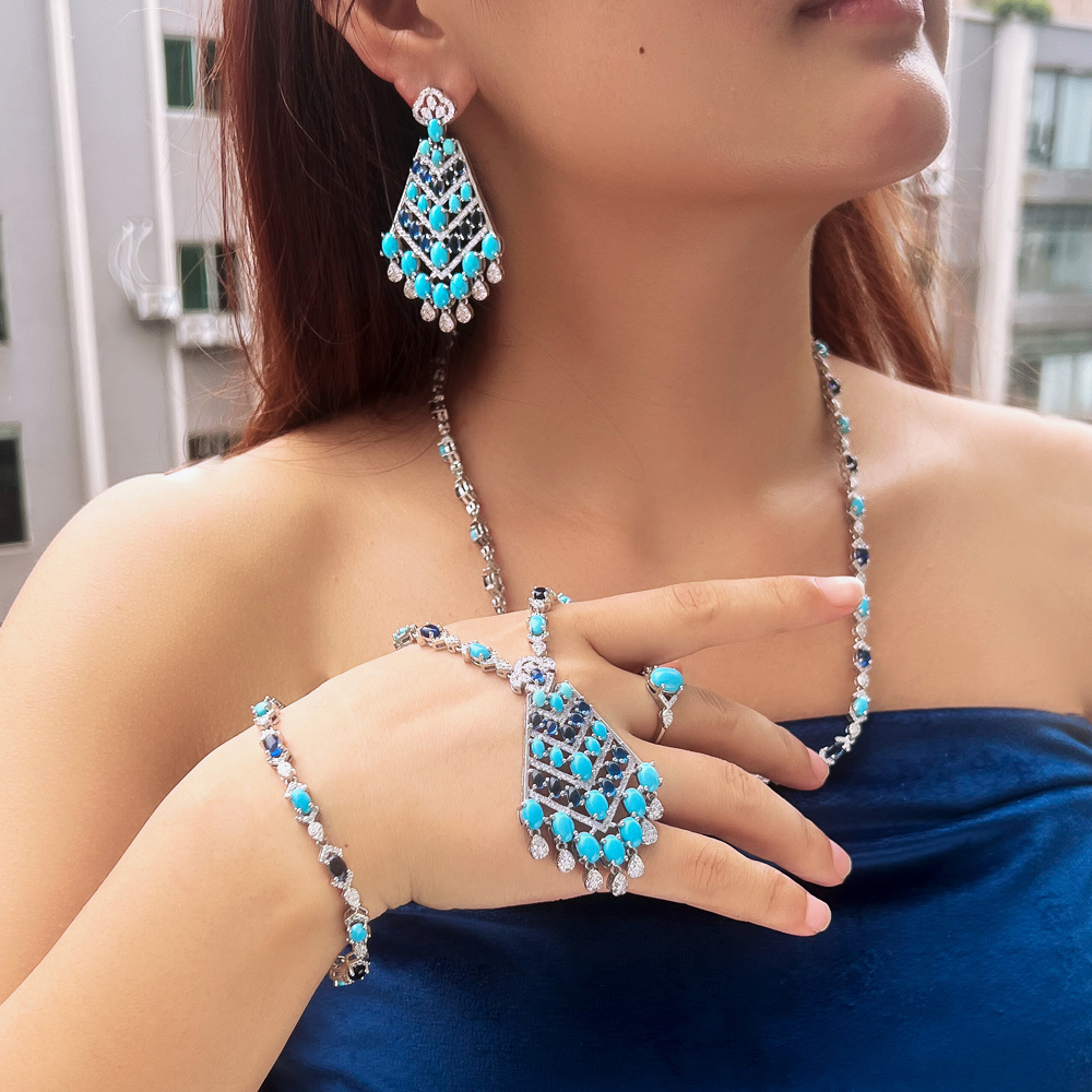 CWWZircons 4 szt. Elegancki Ni – Ethnic Fashion Dubai recenzja i cena