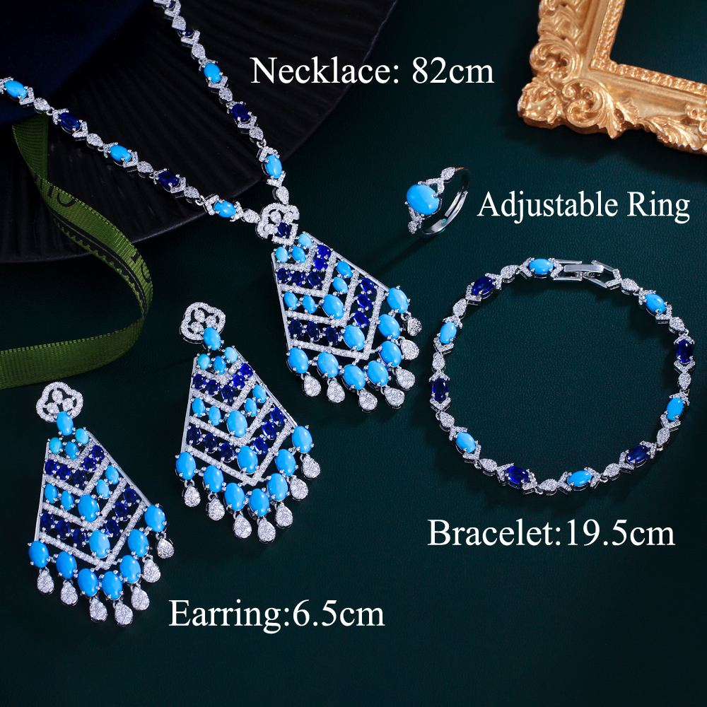 CWWZircons 4 szt. Elegancki Ni – Ethnic Fashion Dubai recenzja i cena