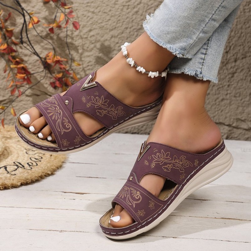 Damskie letnie sandały na kotu – Ethnic Fashion Walk recenzja i cena