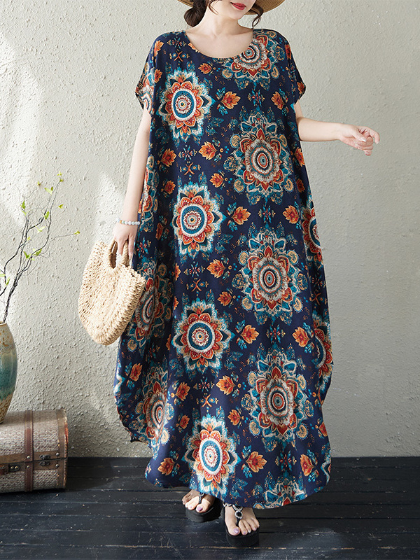 Luźna sukienka maxi z bawełny  – Ethnic Fashion Walk recenzja i cena