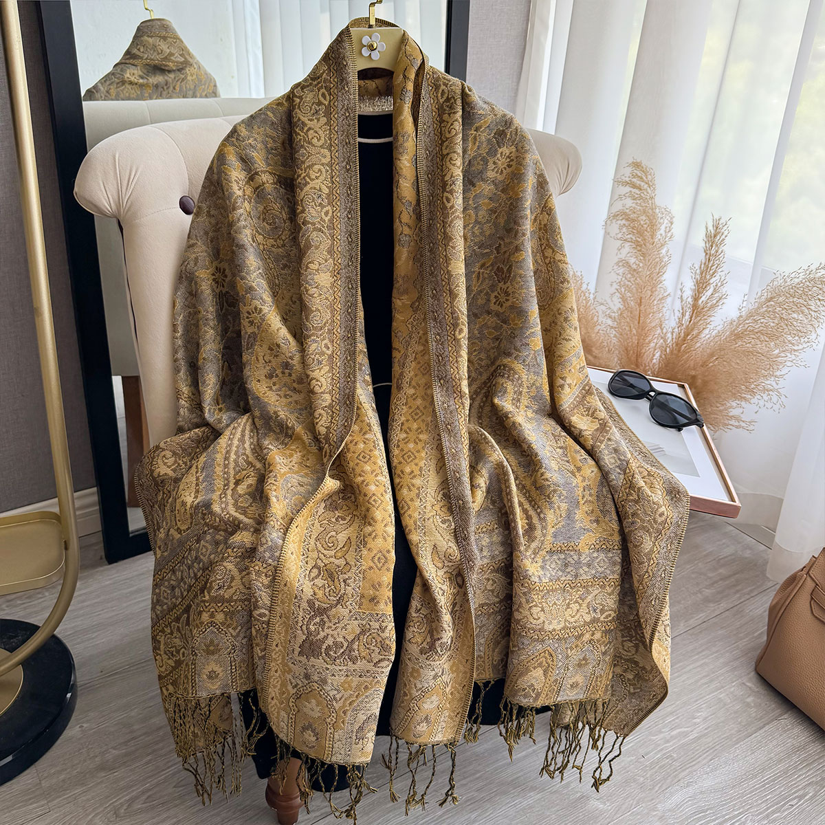 Koc z frędzlami 2025, etniczny – Ethnic Fashion Designer recenzja i cena