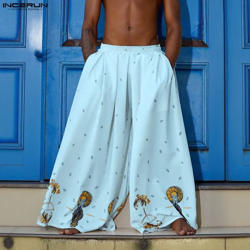 INCERUN Męskie spodnie z szero – Ethnic Fashion Men recenzja i cena
