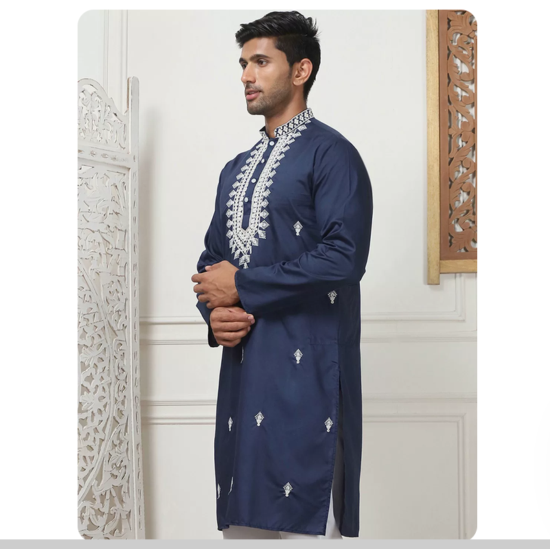 Męski płaszcz w tradycyjnym in – Kurta Men Cotton recenzja i cena