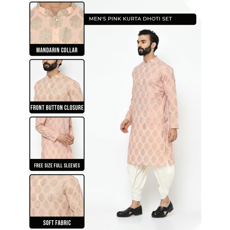 Męska kurta - Tunika z nadruki – Kurta Men Cotton recenzja i cena