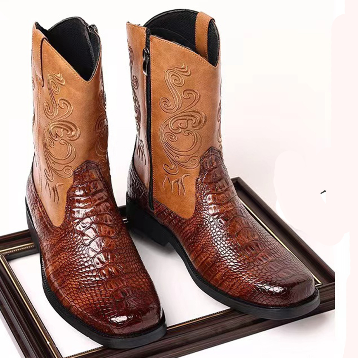 Modne, tłoczone męskie buty ko – Ethnic Fashion Men recenzja i cena