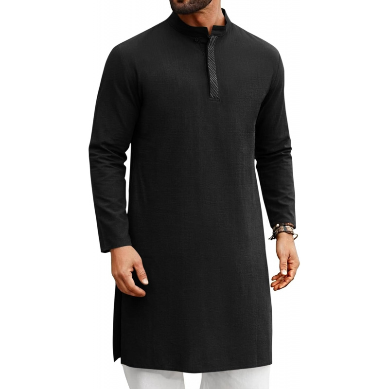 Męski kaftan thobe, koszula he – Kurta Men Cotton recenzja i cena