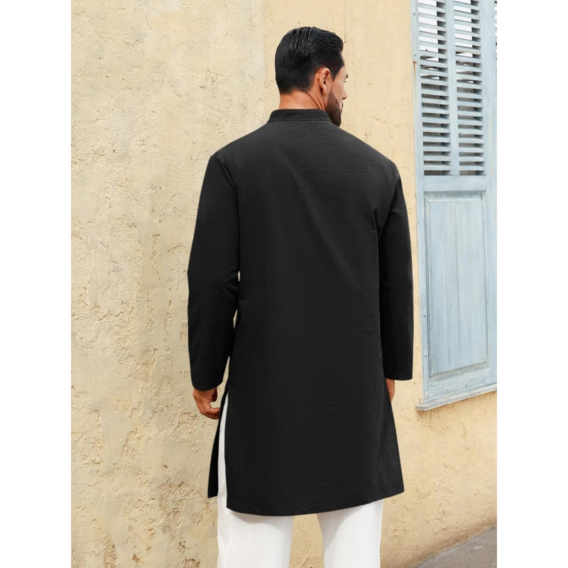 Męski kaftan thobe, koszula he – Kurta Men Cotton recenzja i cena